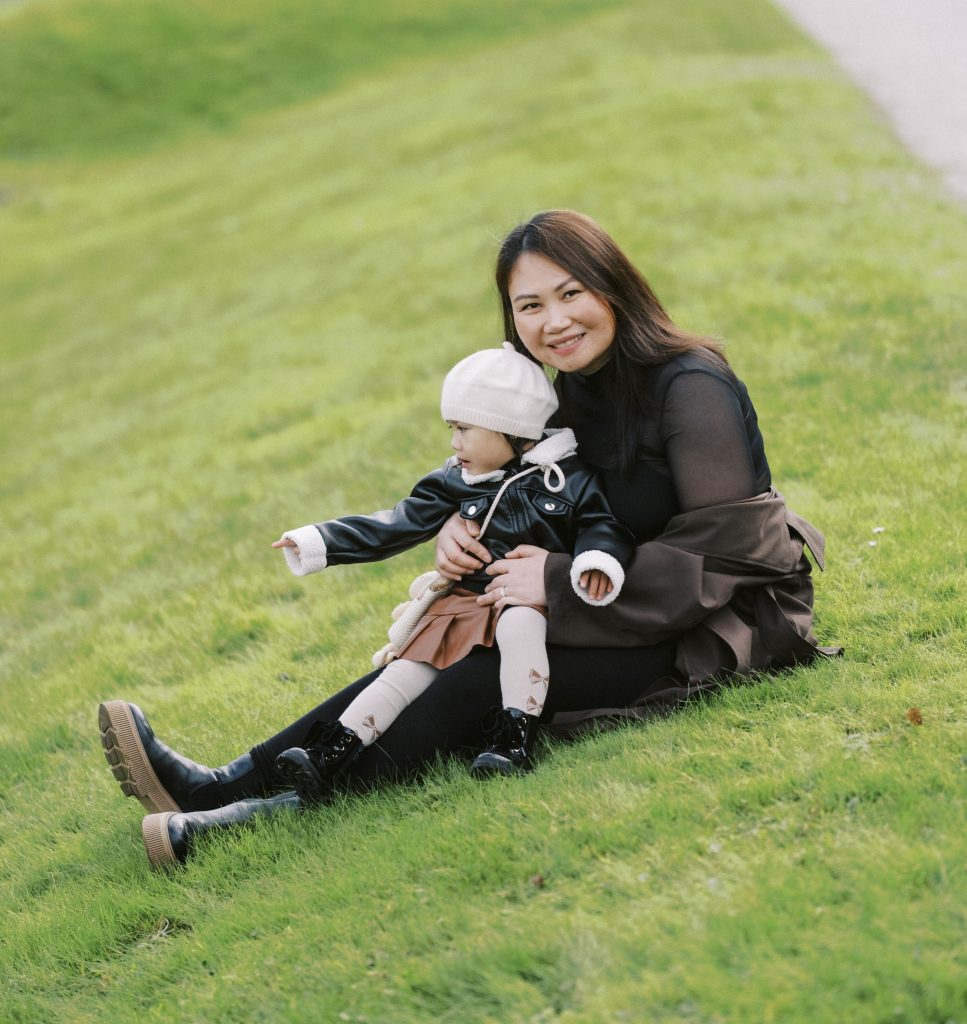 mommy blessie and baby